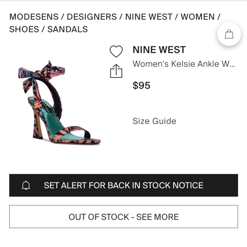 Colorful Floral High Heel Sandals - Picture 2 of 16
